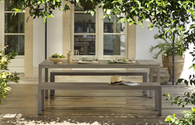 Комплект металлической мебели Nardi Set Rio Bench Alu алюминий тортора Фото 7