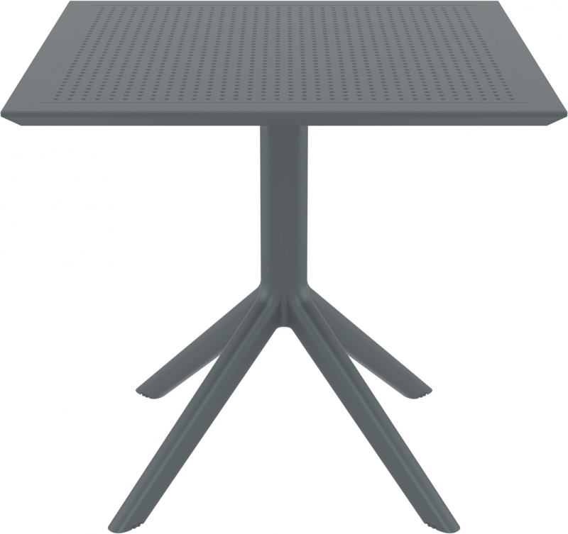 Стол пластиковый Sky Table 80, темно-серый, 800х800х740 мм
