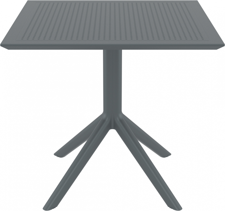 Стол пластиковый Sky Table 80, темно-серый, 800х800х740 мм