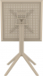 Стол пластиковый складной Siesta Contract Sky Folding Table 60 сталь, пластик бежевый Фото 9