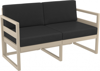 Диван пластиковый двухместный с подушками-thumbs-Фото1