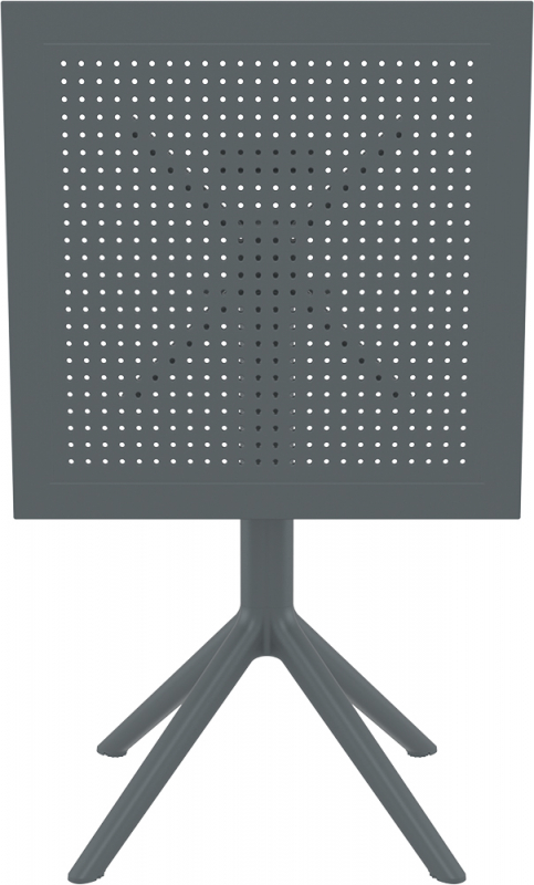 Стол пластиковый складной Sky Folding Table 60, темно-серый, 600х600х740 мм