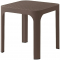 Столик пластиковый журнальный Nardi Net Table 40 стеклопластик табак Фото 2