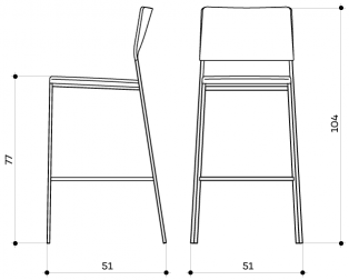 Стул барный с обивкой-thumbs-Фото3