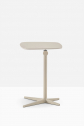Столик приставной с регулировкой высоты PEDRALI Diego алюминий, сталь, компакт-ламинат HPL песочный Фото 7