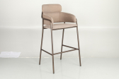 Кресло барное с обивкой Caris Karen металл, фанера, ткань Фото 5