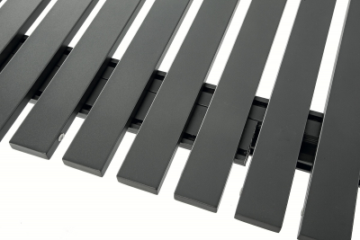 Стол металлический раздвижной Grattoni Stromboli алюминий антрацит Фото 5