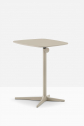 Столик приставной с регулировкой высоты PEDRALI Diego алюминий, сталь, компакт-ламинат HPL песочный Фото 5