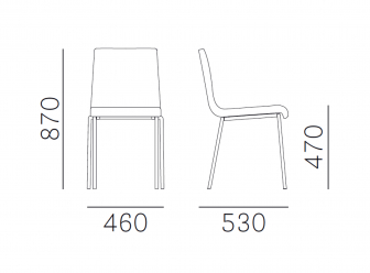 Стул металлический с мягкой обивкой-thumbs-Фото3