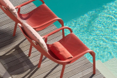 Лаунж-кресло пластиковое Nardi Net Lounge стеклопластик коралловый Фото 22