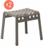 Комплект пластиковых табуретов Nardi Poggio Set 2 стеклопластик тортора Фото 3
