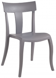 Стул пластиковый Toro-S Rattan, темно-серый
