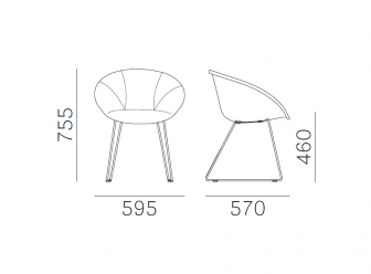 Кресло на полозьях с подушкой-thumbs-Фото3