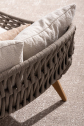 Лаунж-лежак плетеный с подушками Garden Relax Tamires тик, алюминий, роуп, олефин натуральный, букле, бежевый Фото 4