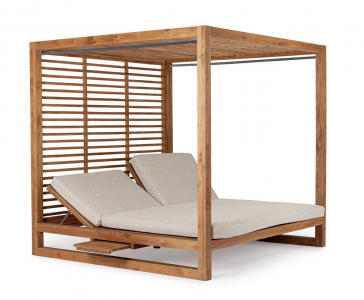 Шатер с лежаками Garden Relax Honolulu тик, олефин натуральный Фото 5