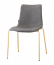 Стул с обивкой Scab Design Zebra Pop 4 legs  сталь, поликарбонат, ткань сатинированная латунь, серый Фото 2