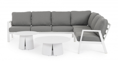 Комплект лаунж мебели Garden Relax Flaminio алюминий, олефин белый Фото 5