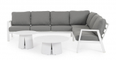 Комплект лаунж мебели Garden Relax Flaminio алюминий, олефин белый Фото 4
