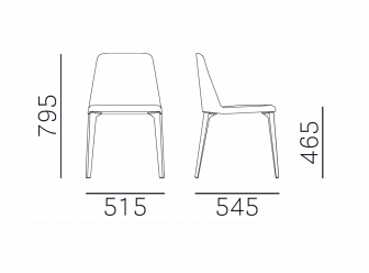Стул металлический с мягкой обивкой-thumbs-Фото3