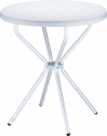 Стол пластиковый Siesta Contract Elfo 70 алюминий, полипропилен белый Фото 1