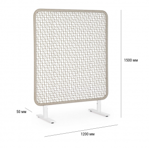 Ширма декоративная Garden Relax Babilo алюминий, роуп белый, серый Фото 2