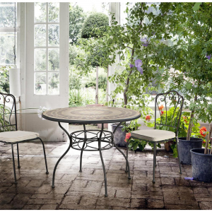Стул металлический с подушкой Garden Relax Karola металл серый Фото 3