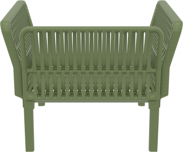 Кресло пластиковое с подушками Siesta Contract Portofino Lounge стеклопластик, полипропилен, полиэстер оливковый, бежевый Фото 13