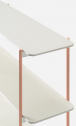 Стеллаж книжный PEDRALI Blume System алюминий, сталь, ламинат HPL розовый, белый Фото 6