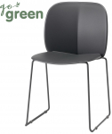 Стул пластиковый на полозьях Mentha Go Green