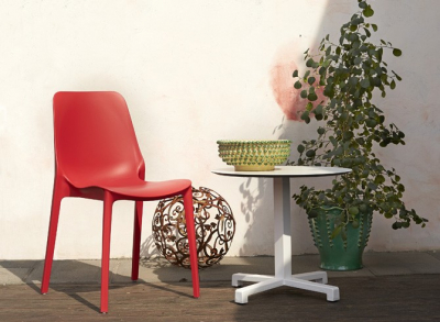 Комплект пластиковых стульев Scab Design Ginevra Set 6 стеклопластик красный Фото 4