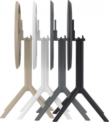 Стол пластиковый складной Sky Folding Table Ø60, темно-серый, Ø600х740 мм
