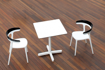 Столешница квадратная Solid Compact 990x990