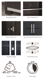 Шкаф пластиковый Keter XL Pro Tall Utility Shed  полипропилен черный Фото 5