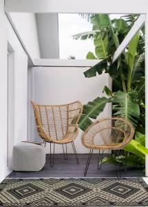 Кресло металлическое плетеное Garden Relax Esteban сталь, натуральный ротанг натуральный Фото 10