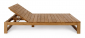 Шезлонг-лежак деревянный двухместный Garden Relax Honolulu тик натуральный Фото 7