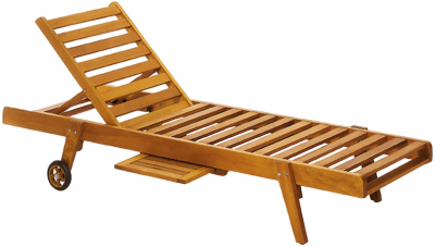 Шезлонг-лежак деревянный Tagliamento Standard ироко Фото 3