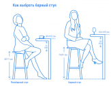 Стул пластиковый полубарный PAPATYA Joy-S Bar 65 стеклопластик антрацит Фото 4
