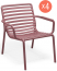 Комплект пластиковых кресел Nardi Doga Relax Set 4 стеклопластик марсала Фото 2