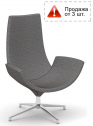 Кресло вращающееся с обивкой Infiniti Beetle алюминий, ткань Фото 1
