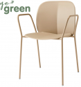Кресло пластиковое Scab Design Mentha Go Green сталь, технополимер тортора Фото 1