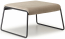 Пуф с обивкой Scab Design Lisa Lounge Pouf сталь, вельвет антрацит, слоновая кость Фото 1