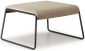 Пуф с обивкой Scab Design Lisa Lounge Pouf сталь, вельвет антрацит, слоновая кость Фото 1