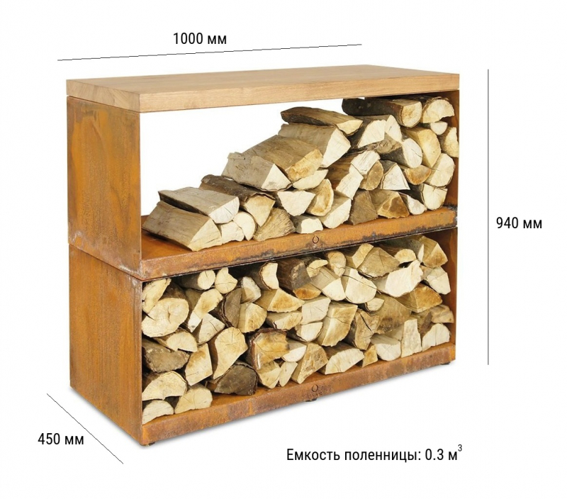 Поленница металлическая OFYR Dressoir
