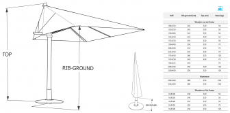 Зонт профессиональный 1.25х2.5 м-thumbs-Фото3