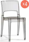 Комплект прозрачных стульев Isy Antishock Set 4