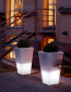 Кашпо пластиковое светящееся SLIDE Y-Pot Lighting полиэтилен белый Фото 15