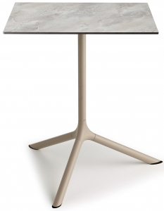 Стол ламинированный обеденный складной Scab Design Tripe Maxi Folding сталь, компакт-ламинат HPL тортора, каменный Фото 5