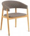Кресло деревянное плетеное Unopiu Pevero тик, роуп Фото 1