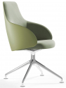 Кресло вращающееся с обивкой Kastel Kontea Waiting алюминий, искусственная кожа Фото 1
