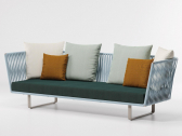 Диван трехместный Kettal Bitta алюминий, полиэстер, акрил Фото 1